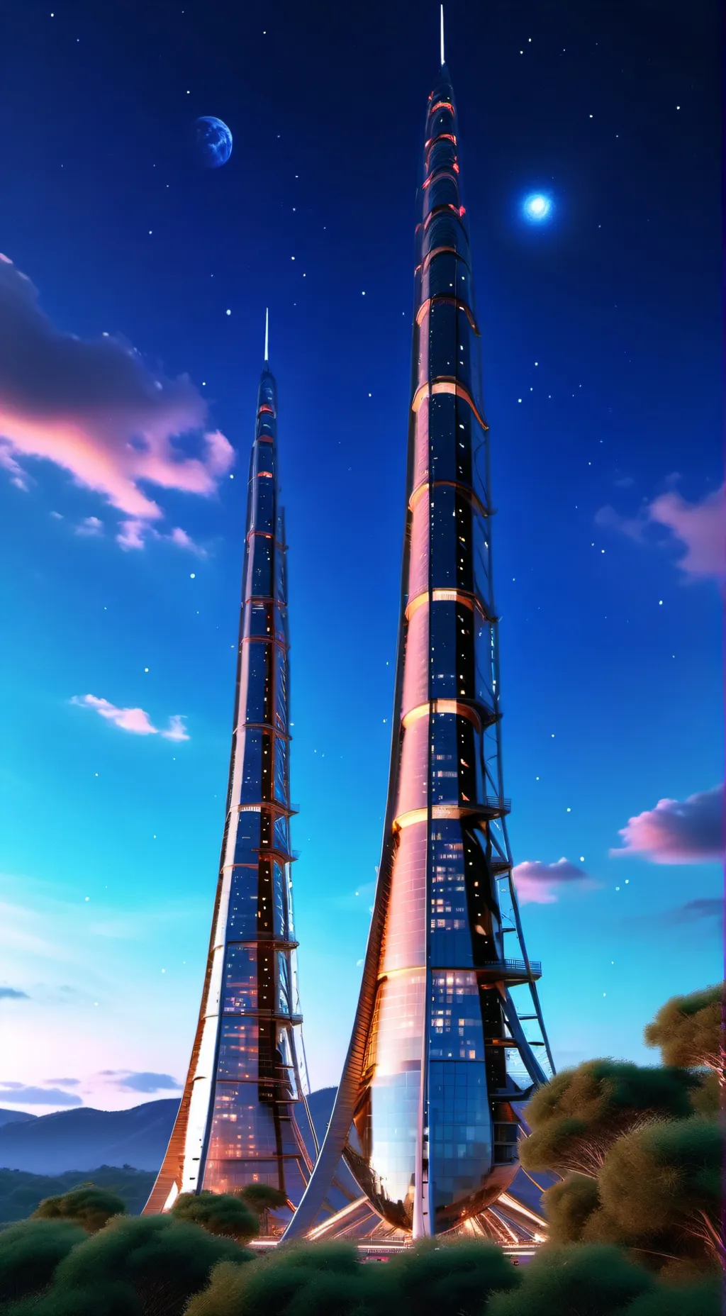 ai character: torres gemelas  background