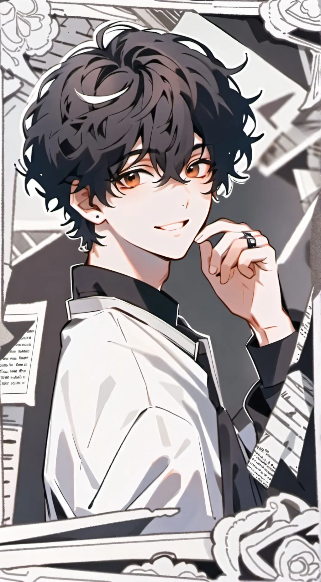 ai character: Elliot  background