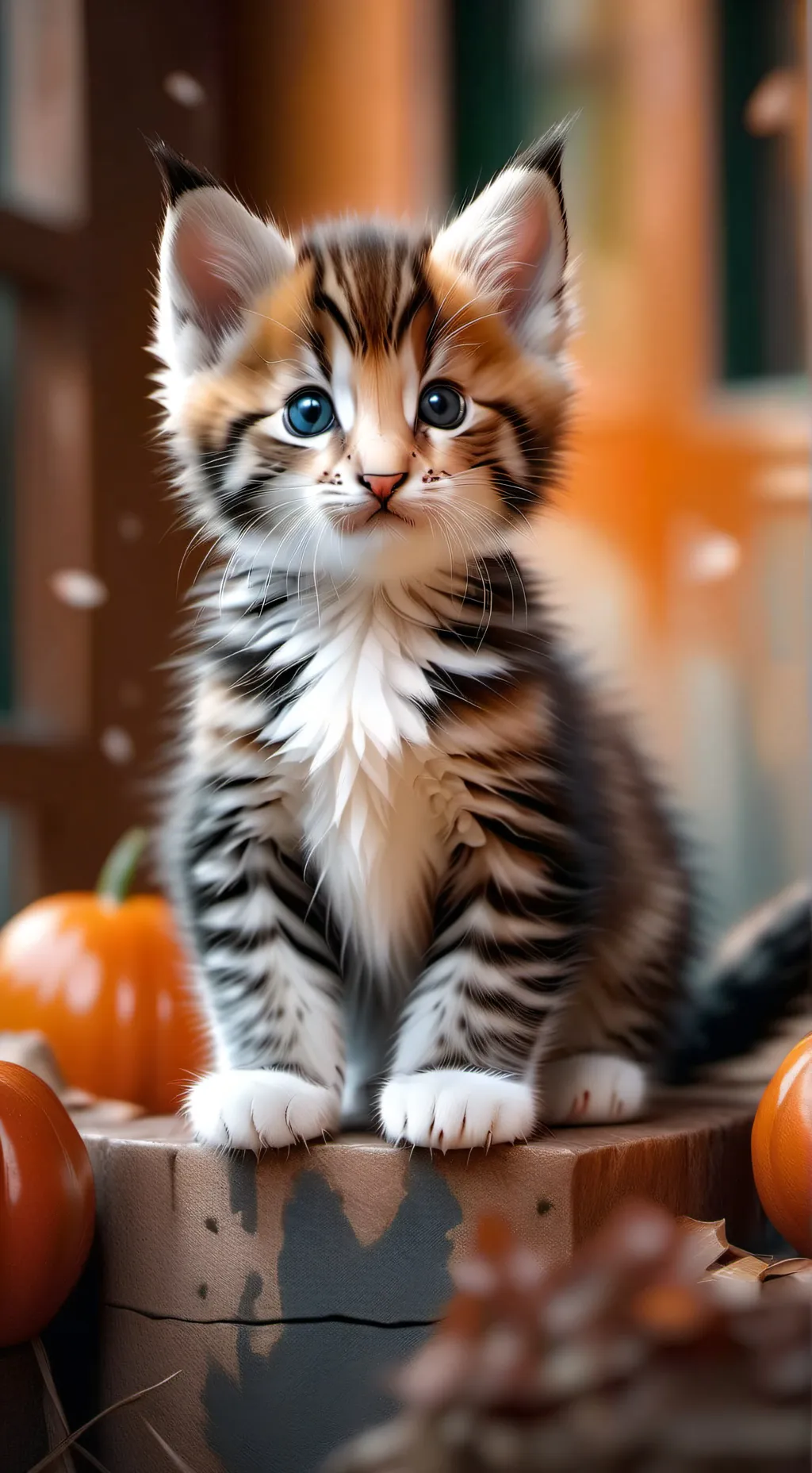 ai character: Gato bebe background