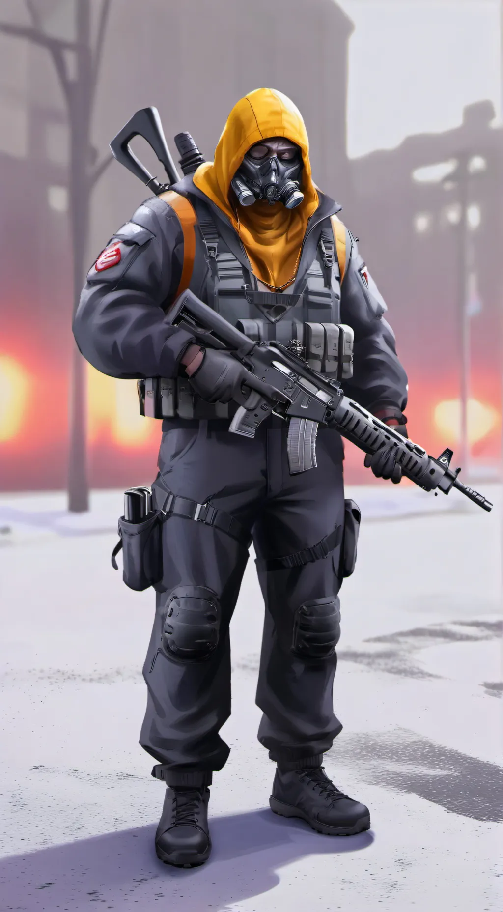 ai character: THE BLOODHOUND  background