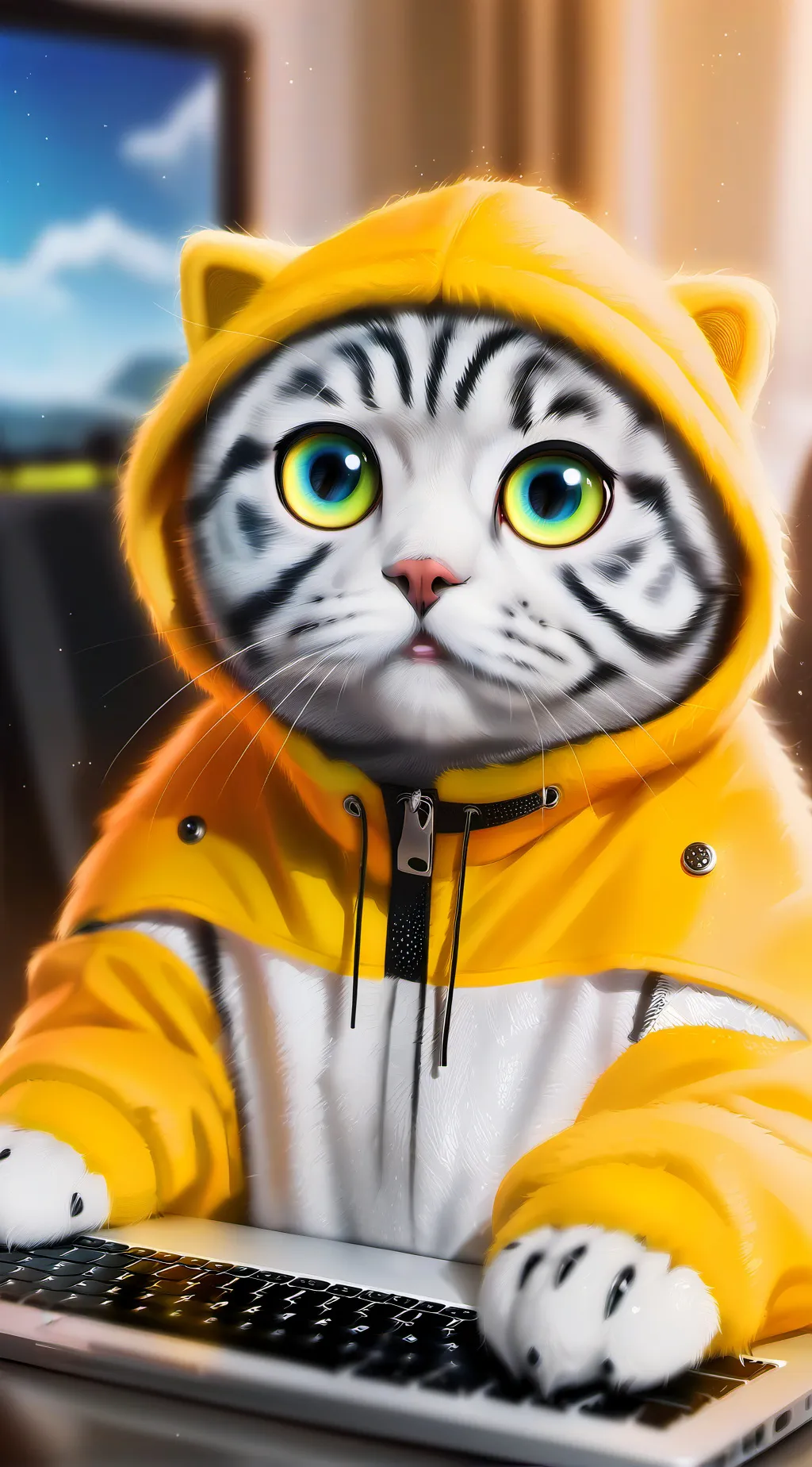 ai character: Pixel background