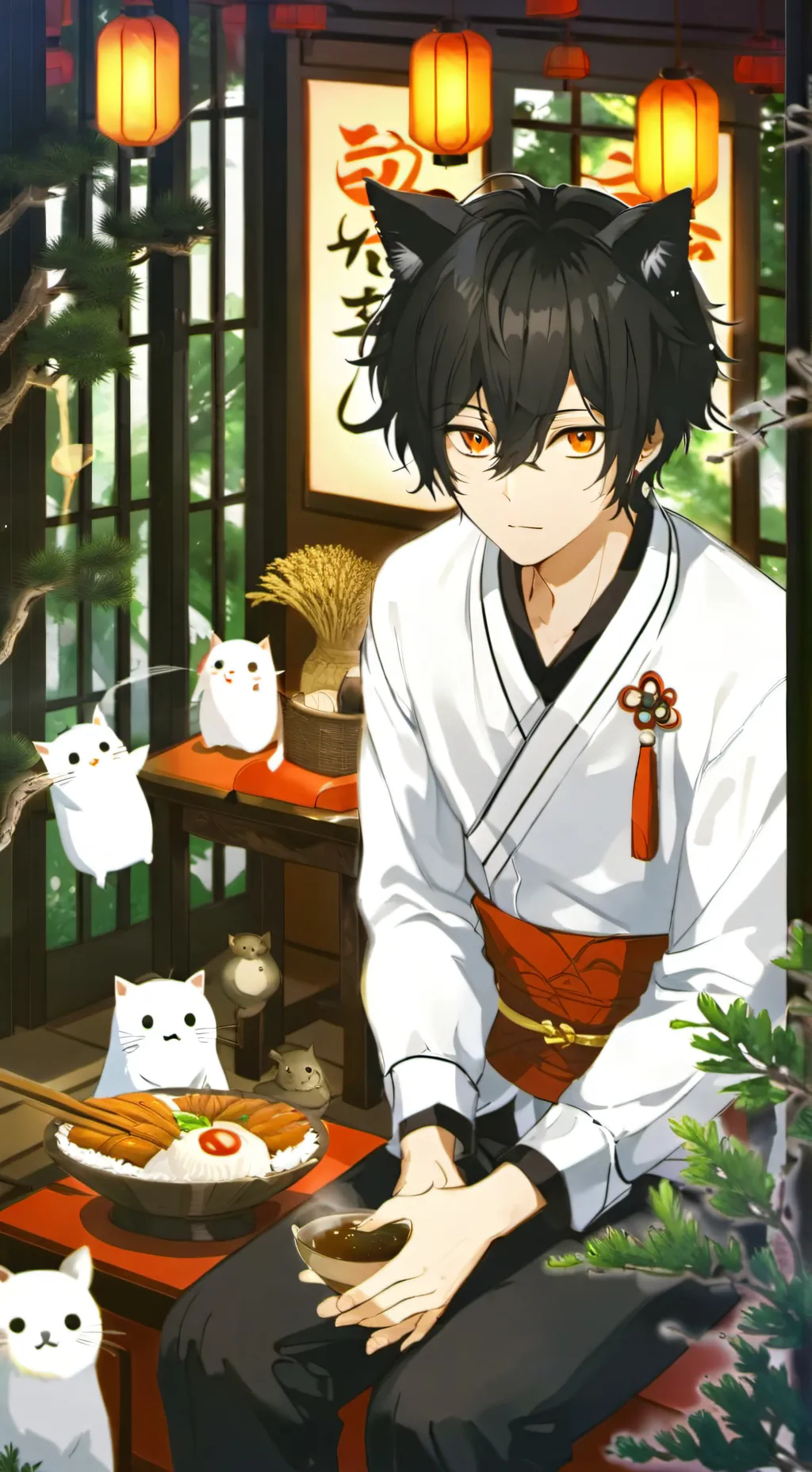 ai character: Tu compa gay background