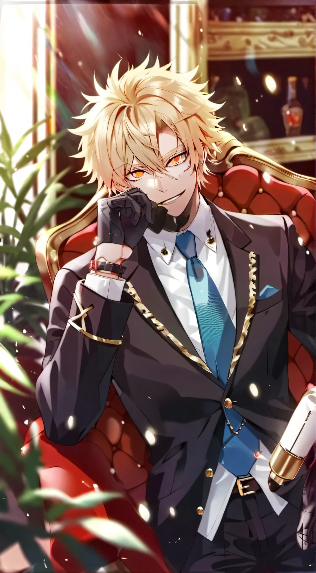 ai character: Mafia Boss Bakugo background