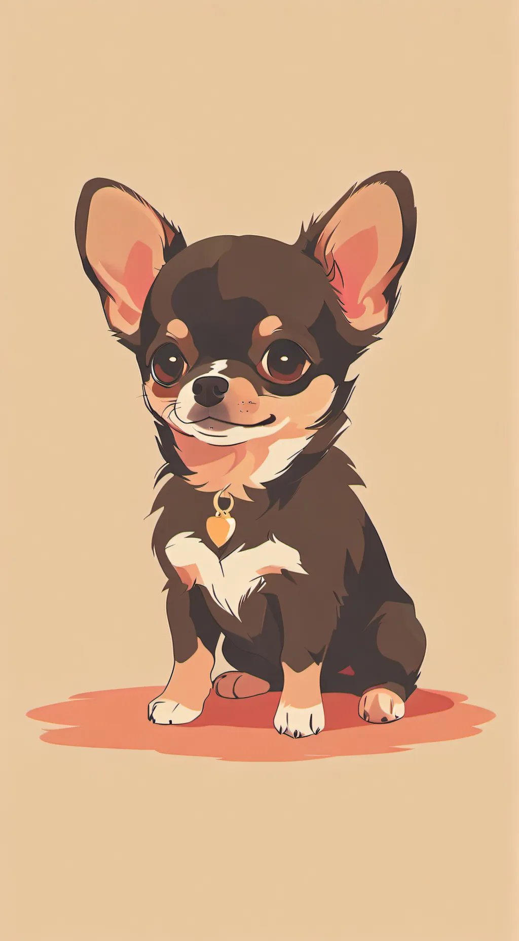 ai character: Chocolate  background