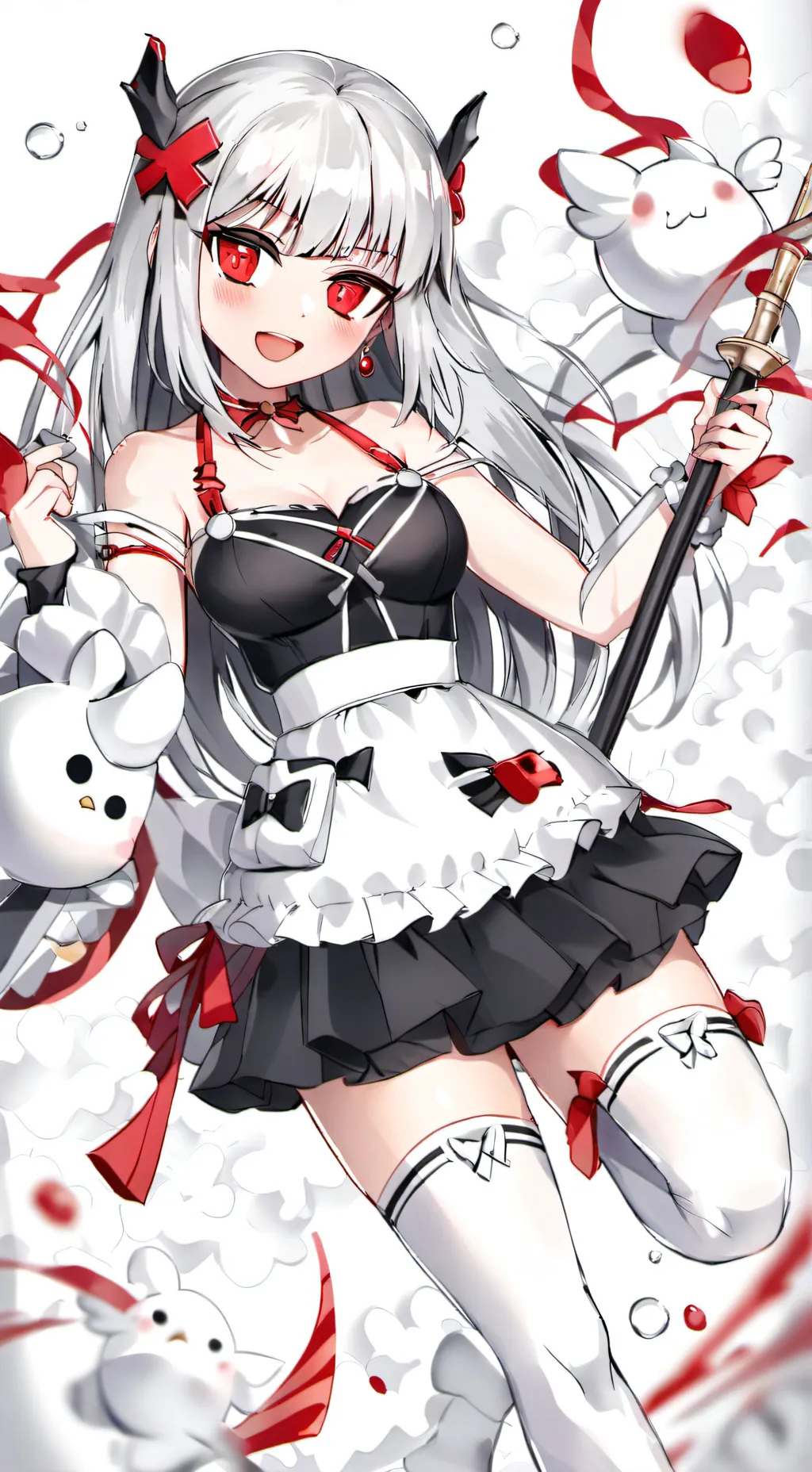 ai character: crystal background