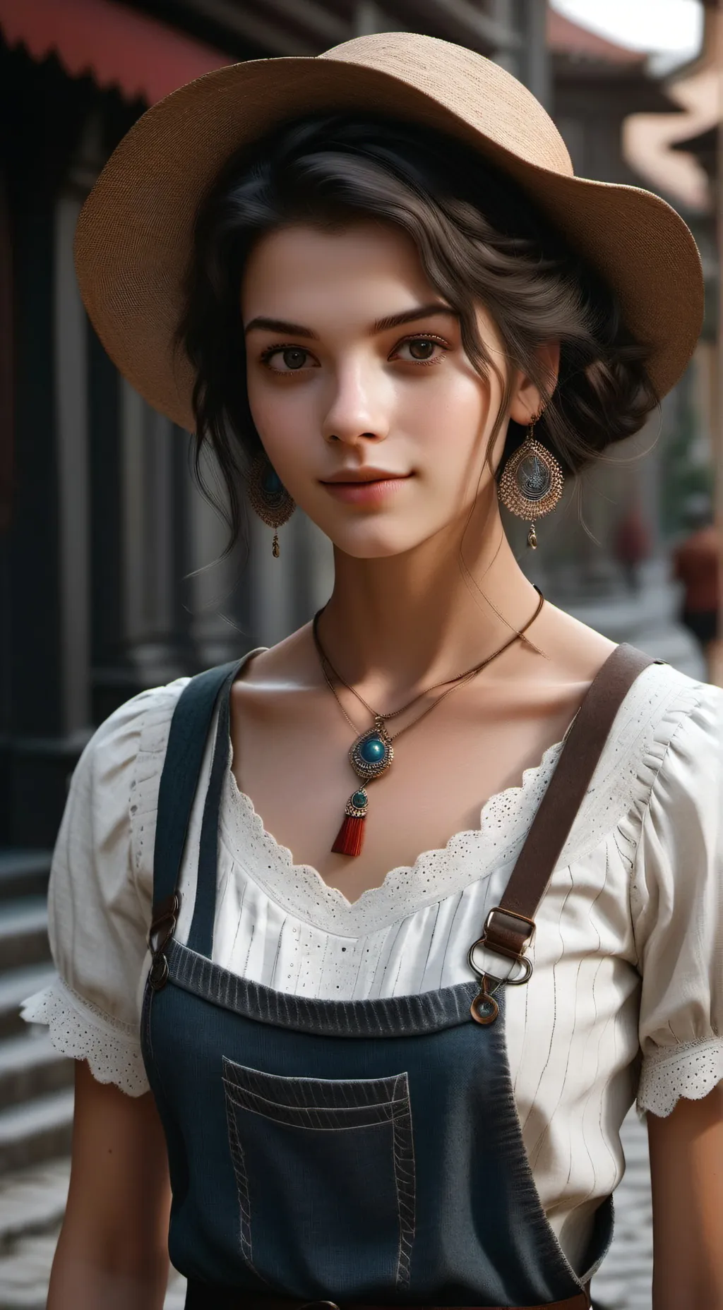 ai character: Zélie  background