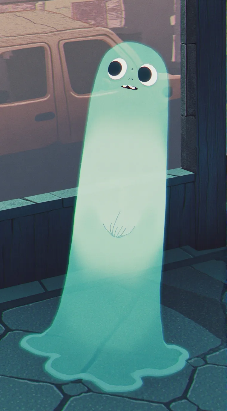 ai character: Eli the ghost  background