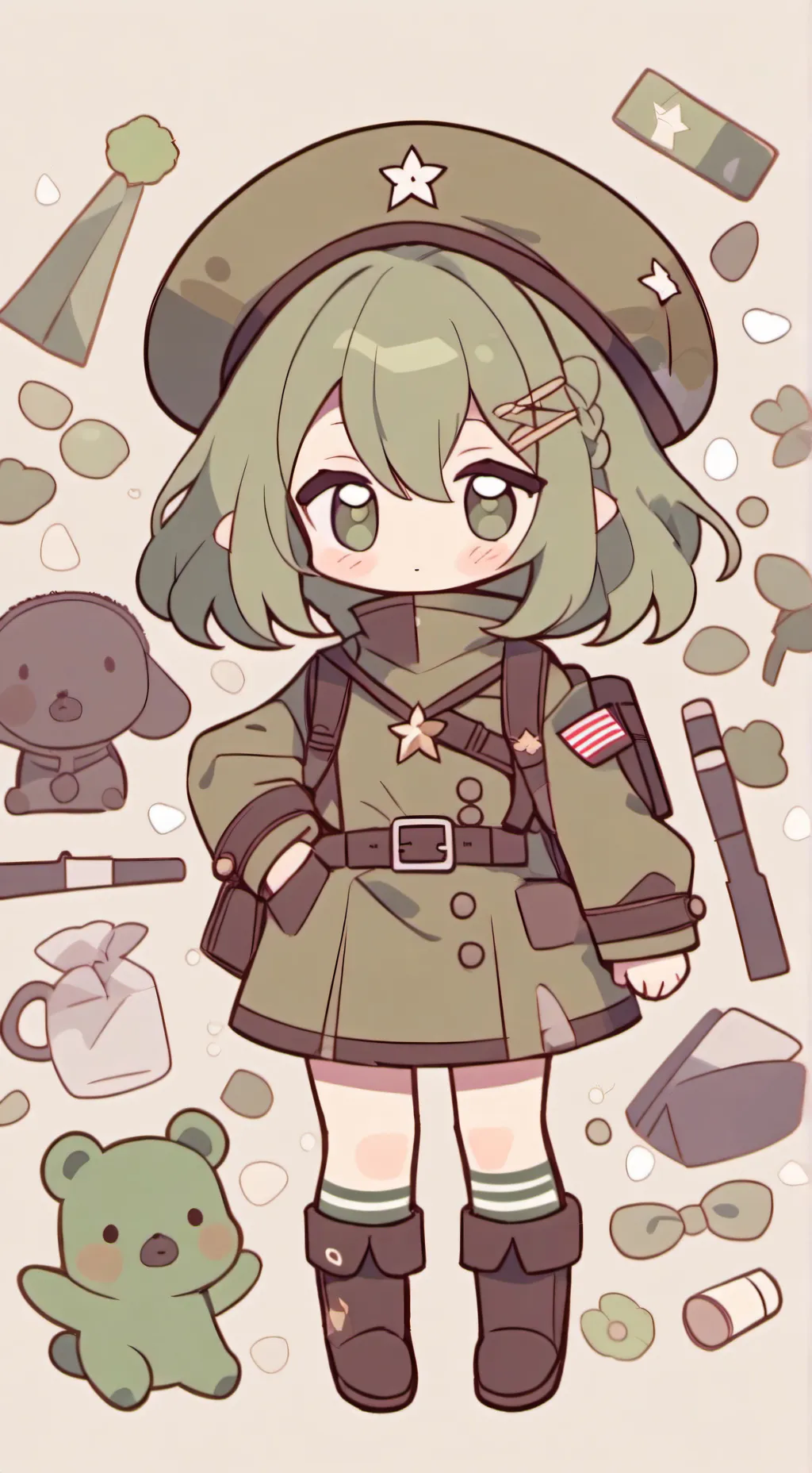 ai character: flippy  background