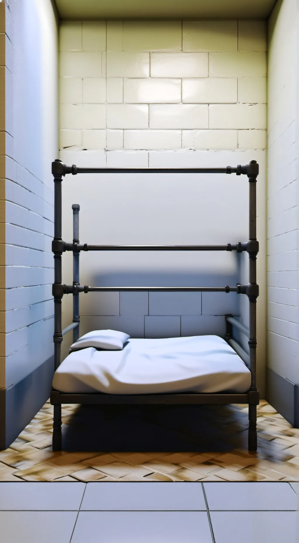 ai character: Jail cell background