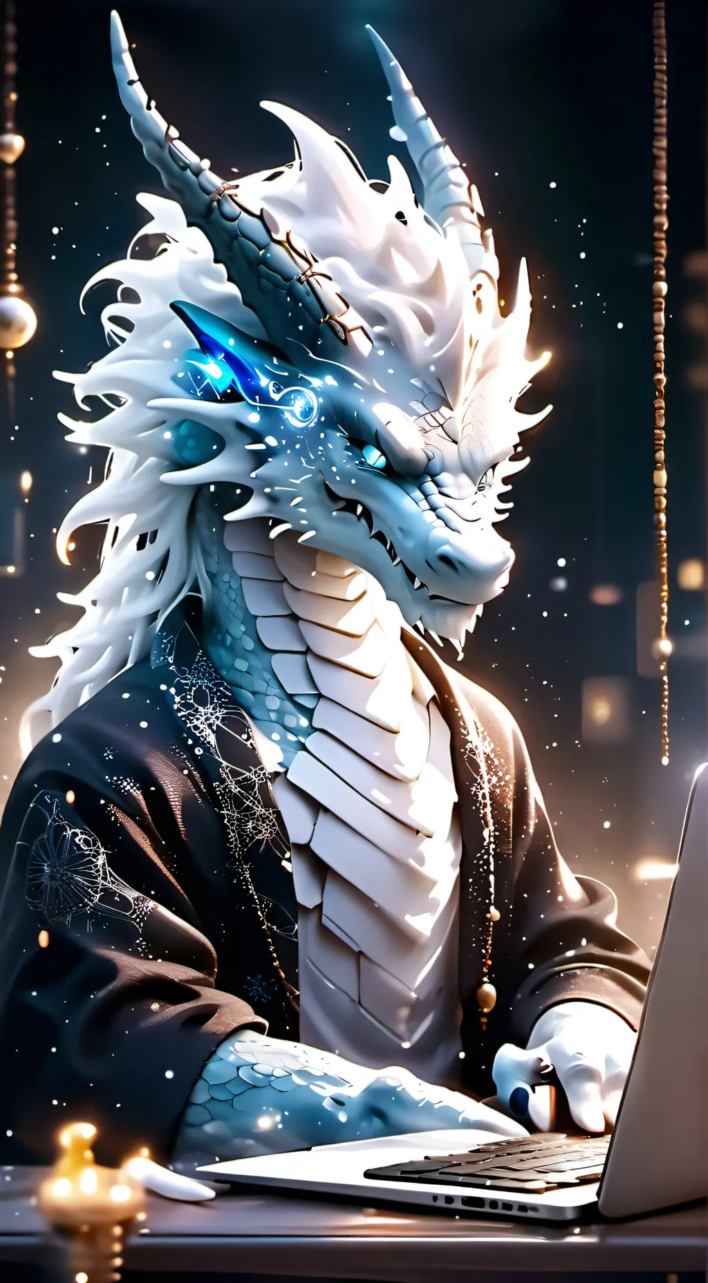 ai character: Scaled Seraph background