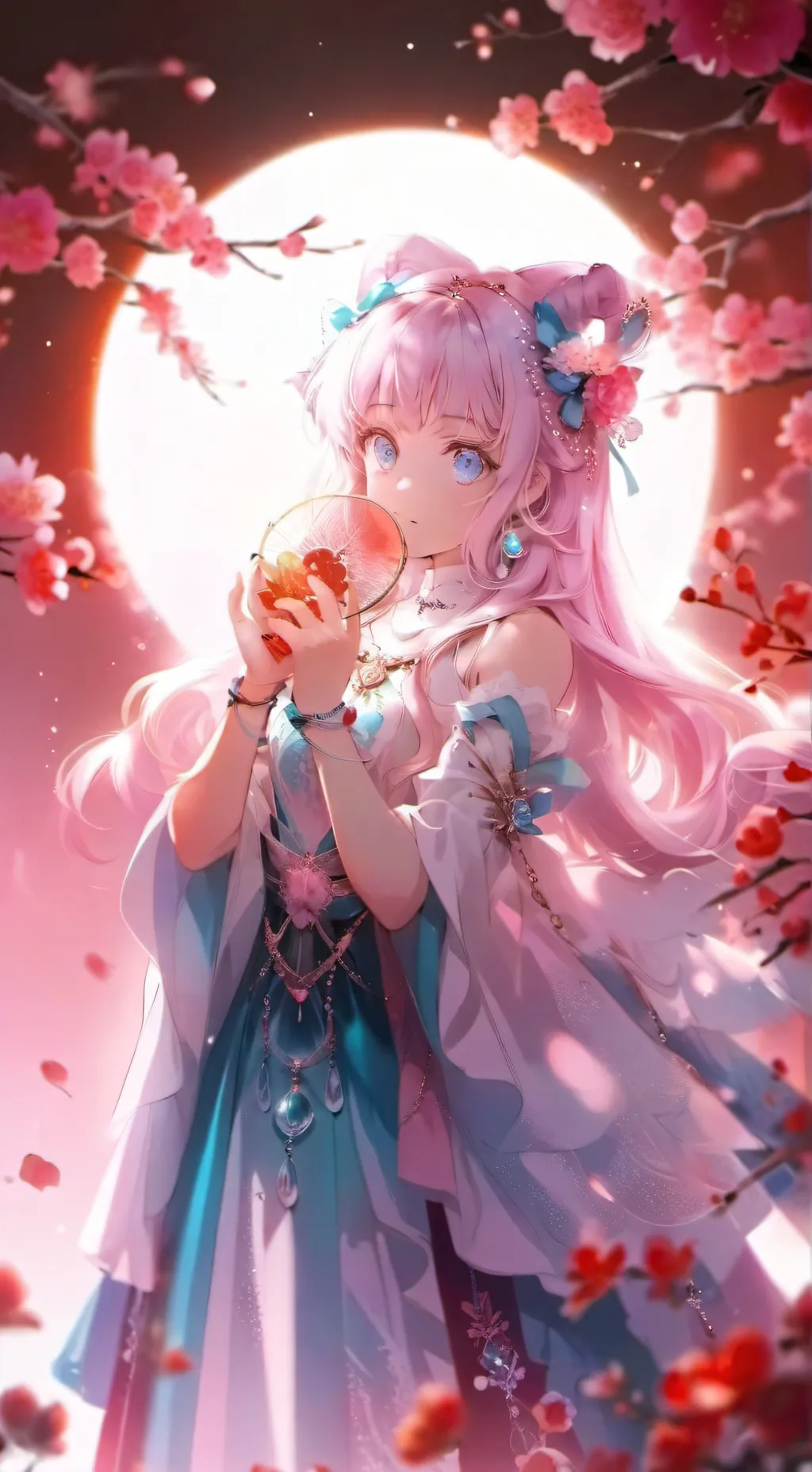 ai character: Luna  background