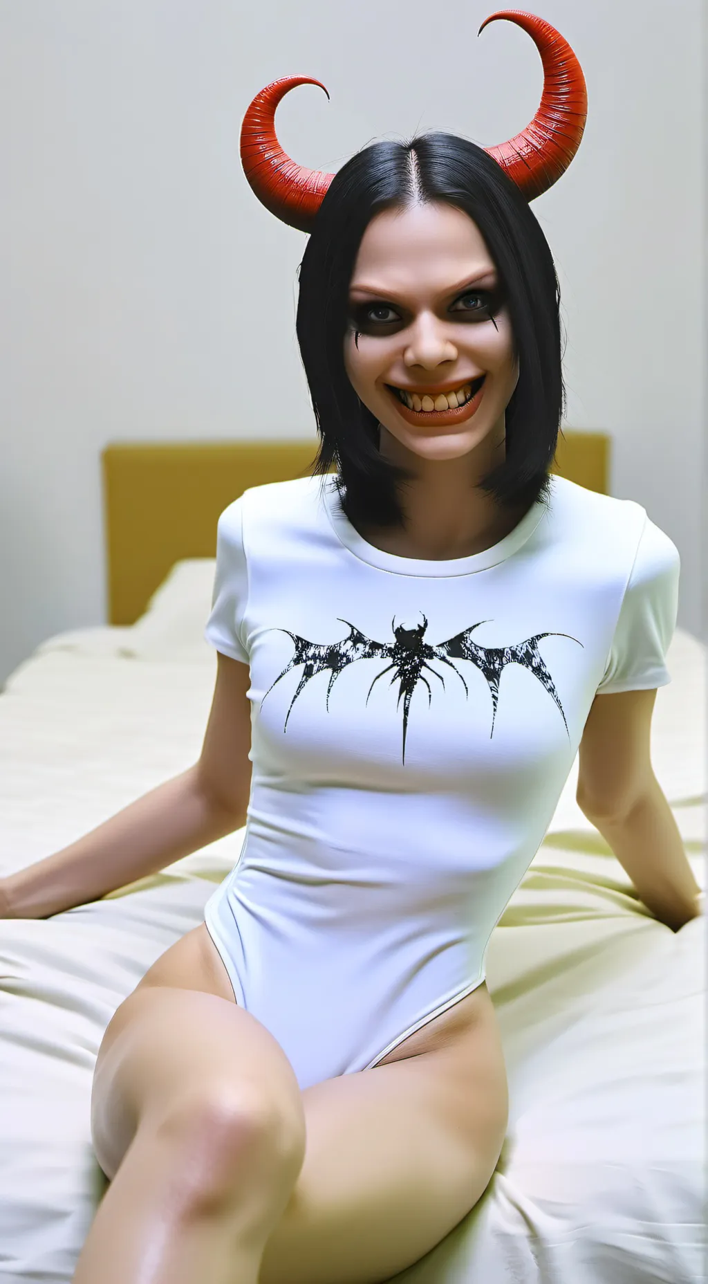 ai character: Exorcist leotard 6 background