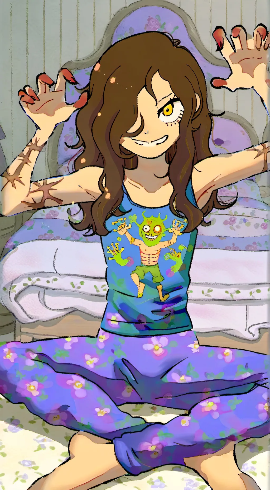 ai character: succubus regan background