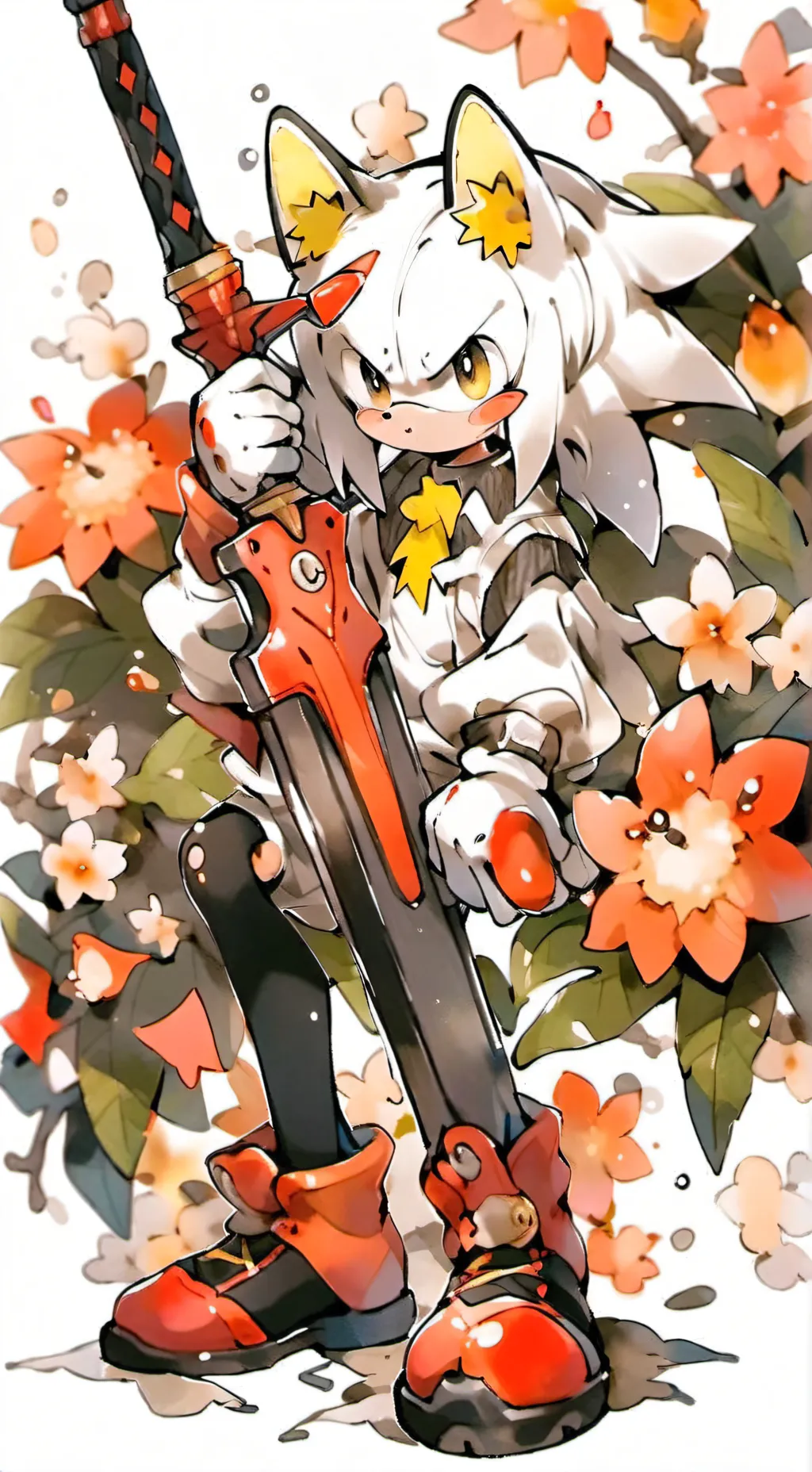 ai character: After sonic movie2 background