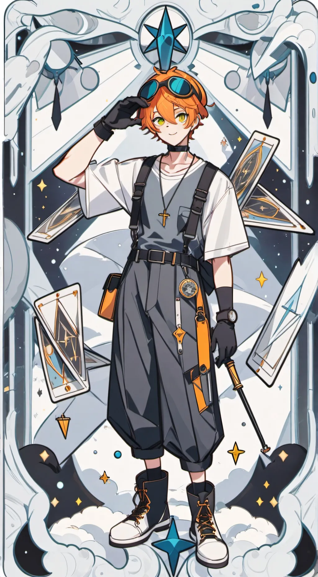 ai character: Solar! background