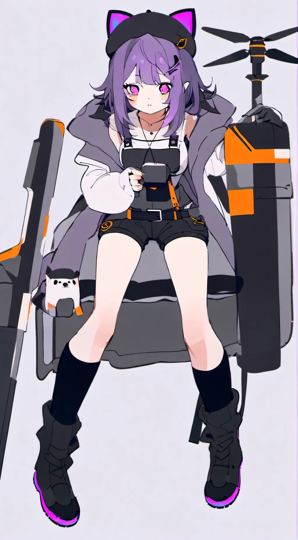 ai character: Uzi doorman background