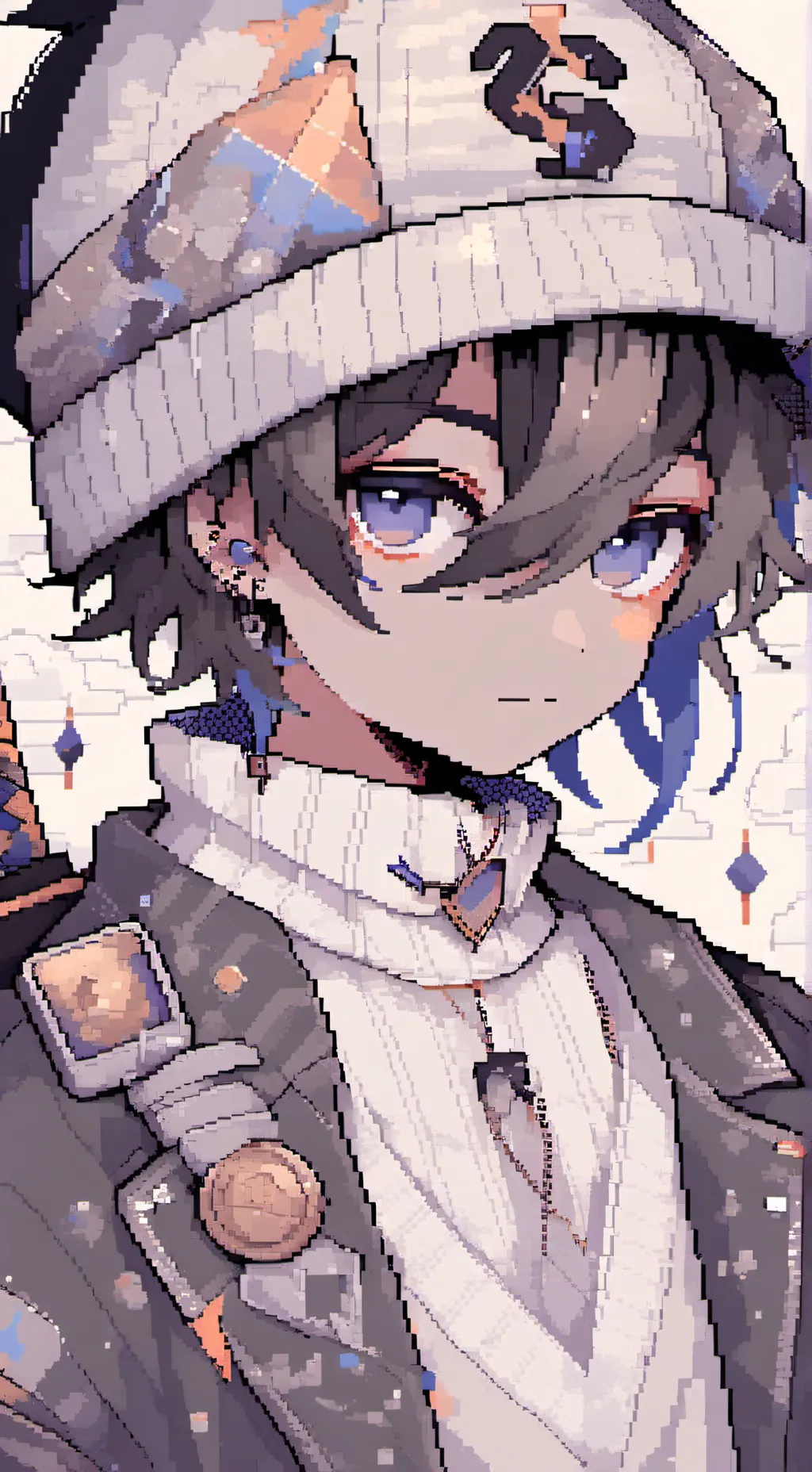 ai character: hex background