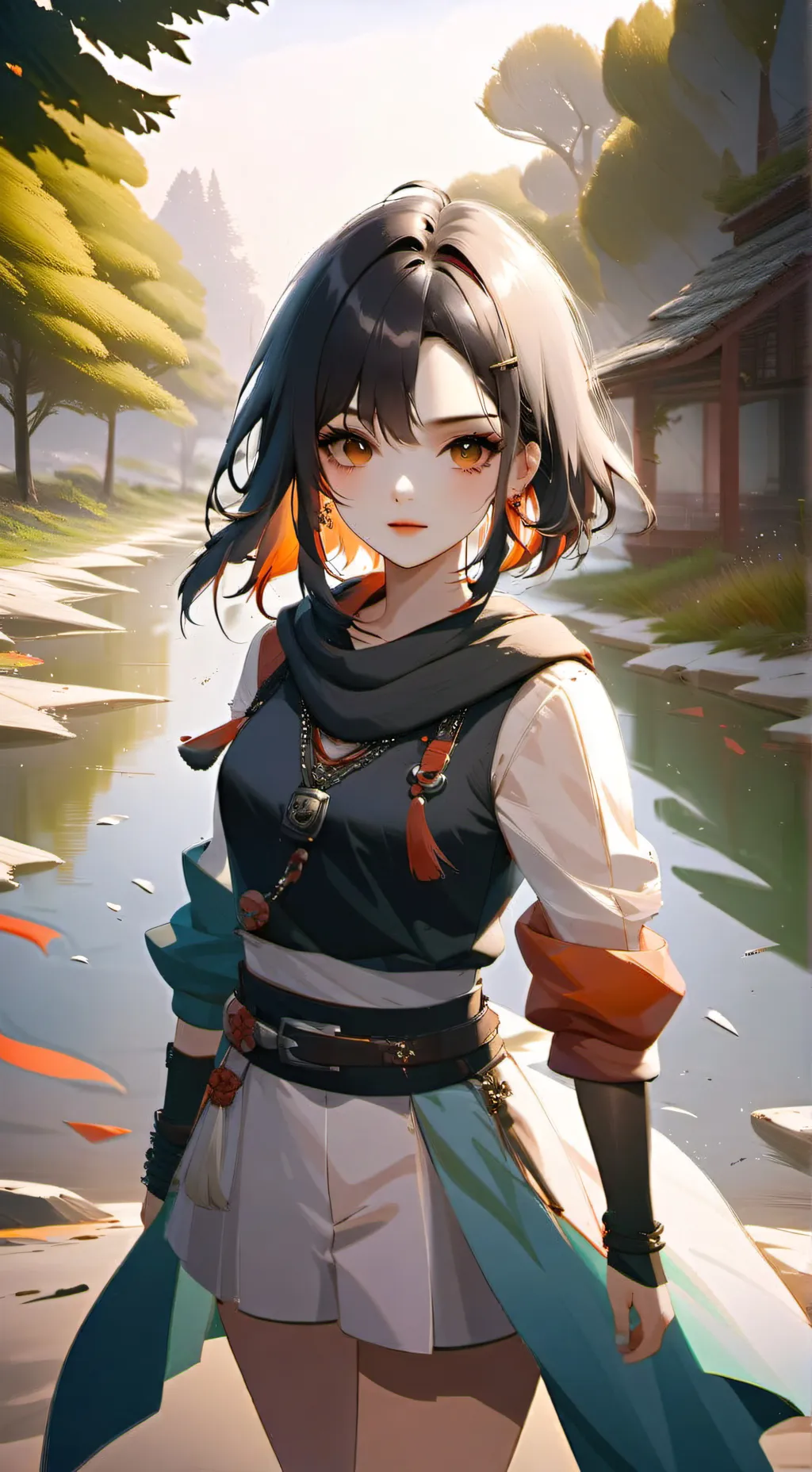 ai character: 🟧🟧🟧🔶️🔶️🟧🔶️🟧🔶️🟧🔶️🟧? background