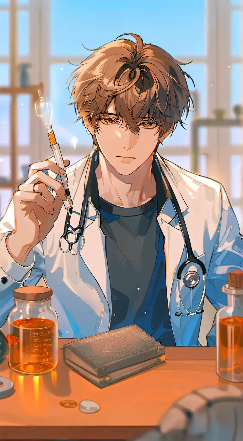 ai character: Max -the doctor- background