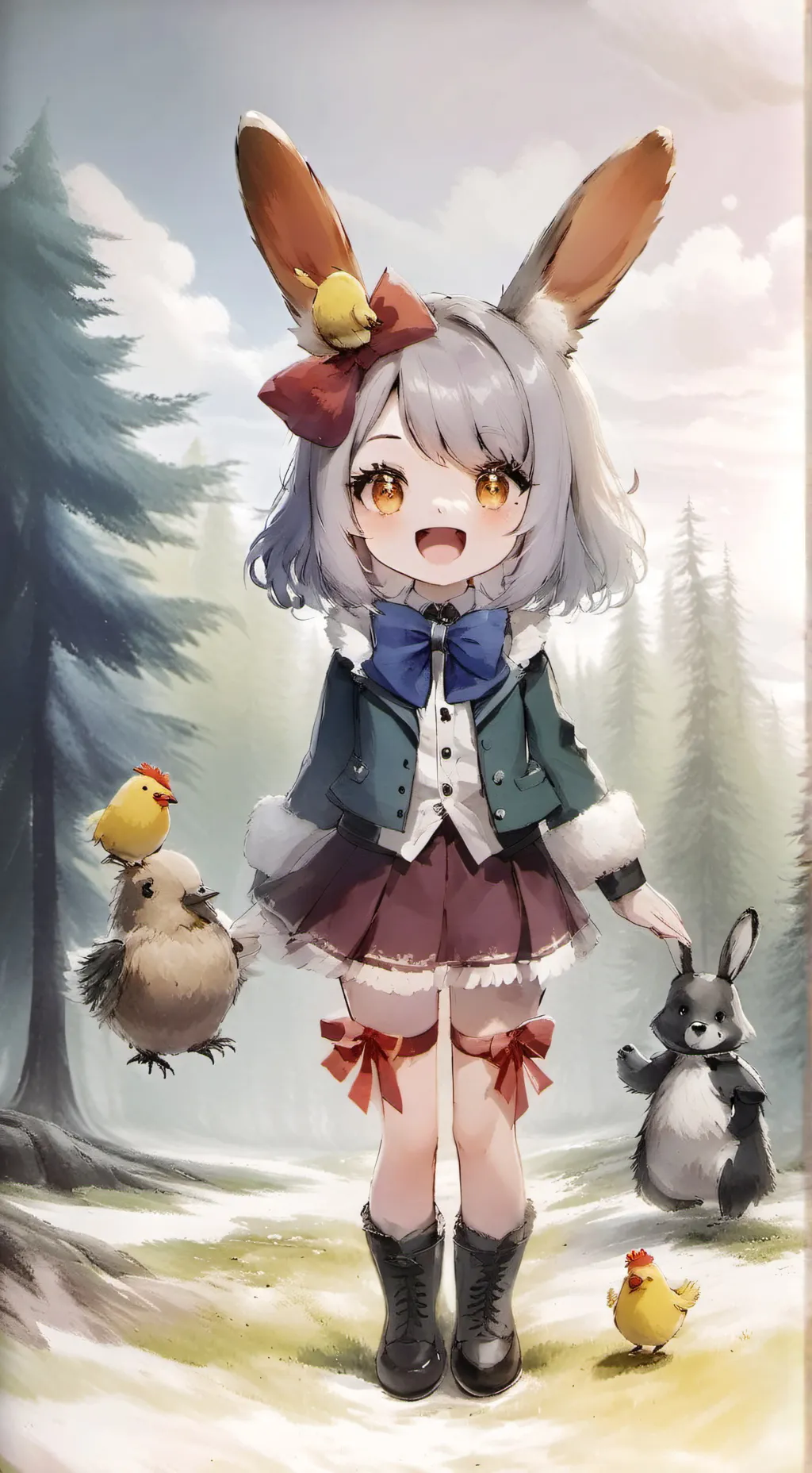 ai character: Fnaf anime girls background