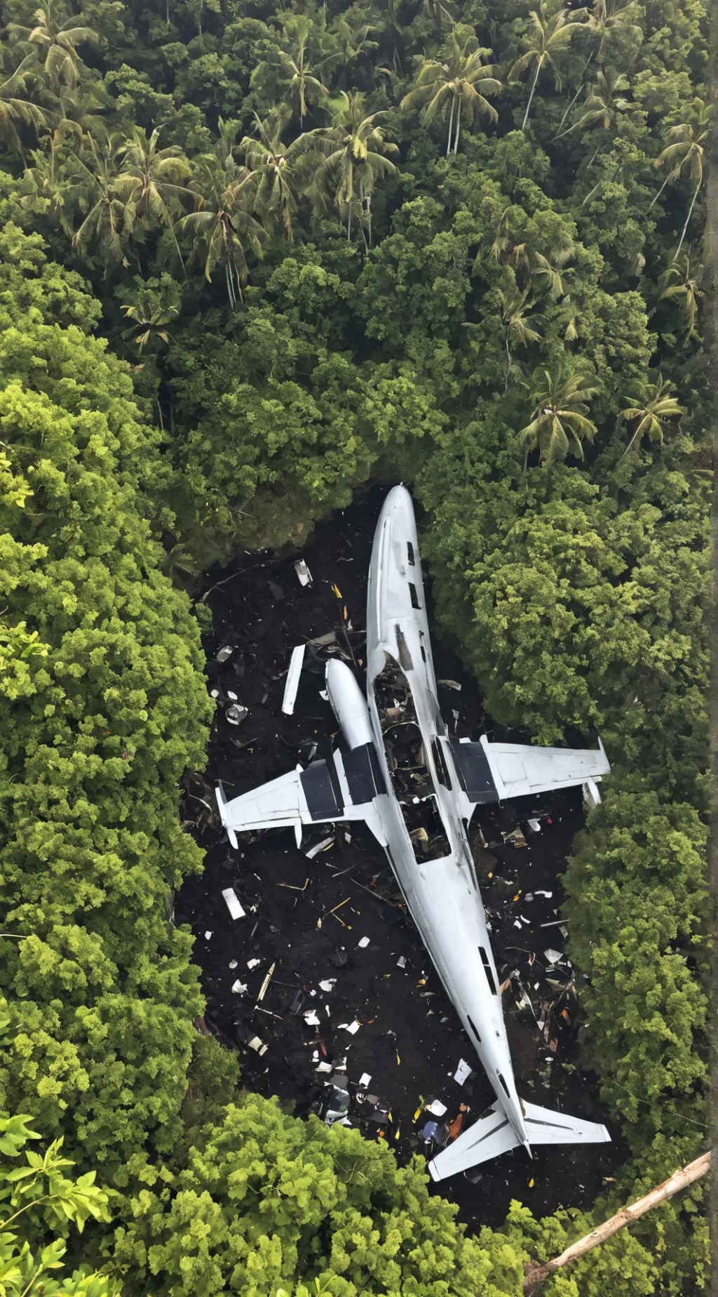 ai character: plane crash background