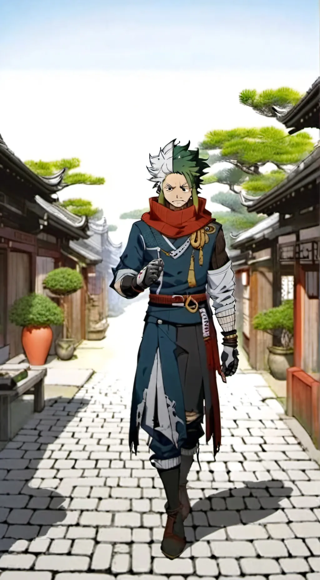 ai character: You received ofa  background