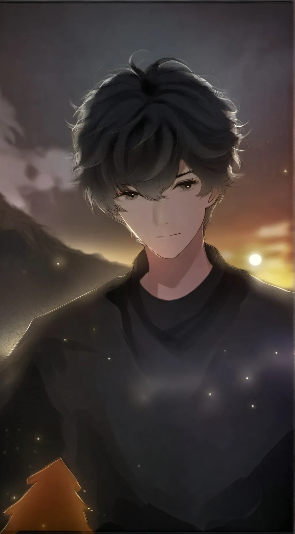 ai character: лукас ❄️ background