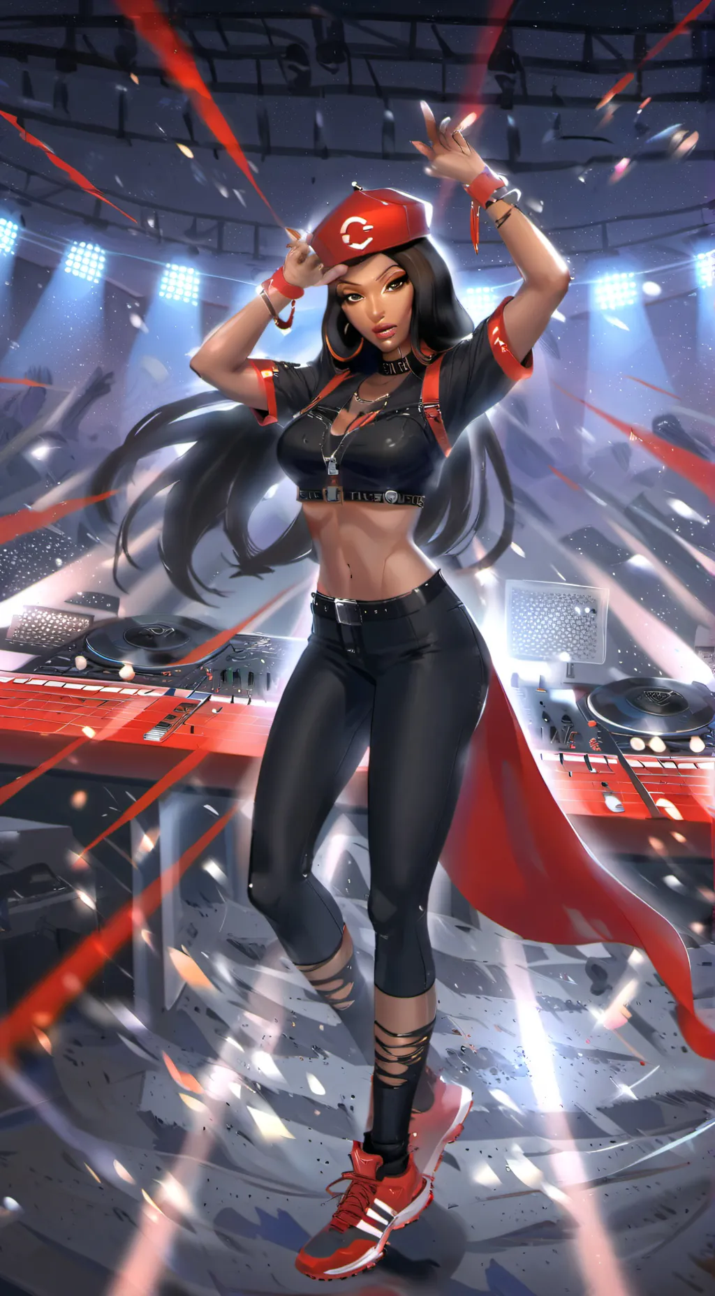 ai character: Cardi V background