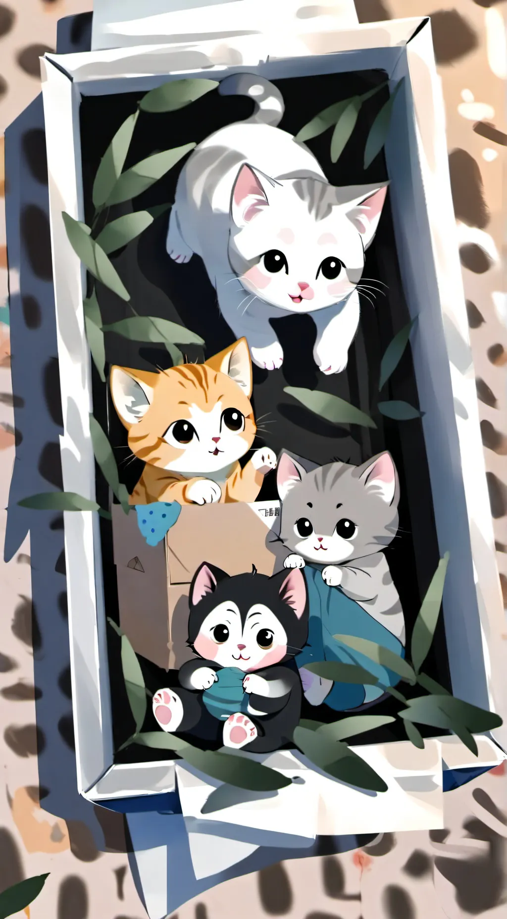 ai character: Kittens background