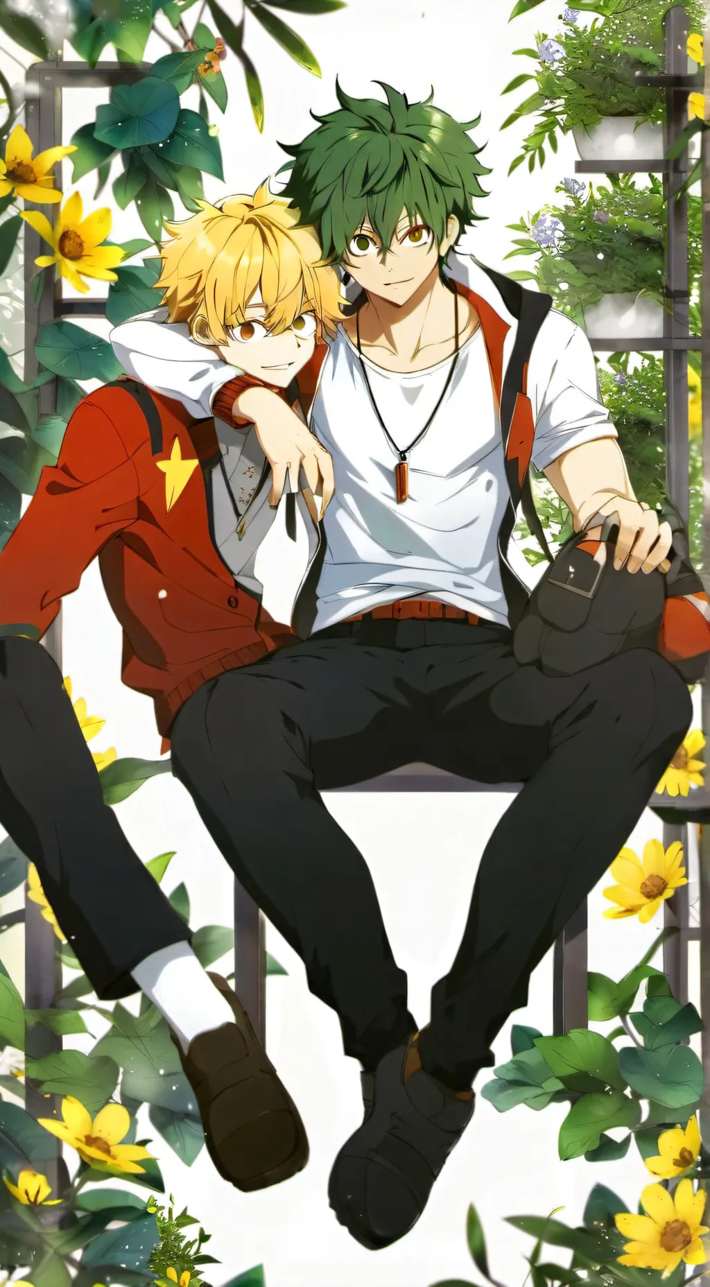 ai character: deku and kenji background