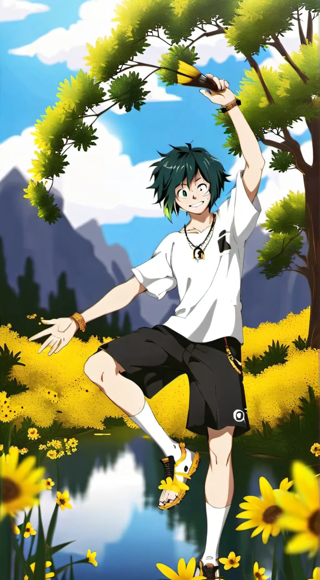 ai character: Deku sister  background