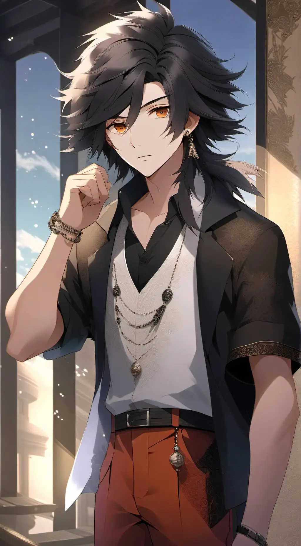 ai character: Luxury background