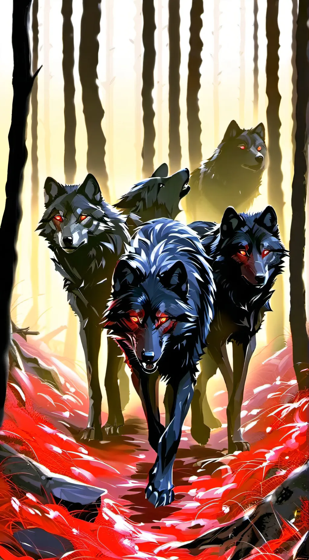 Talkie AI - Chat with Dark Shadow Wolfs