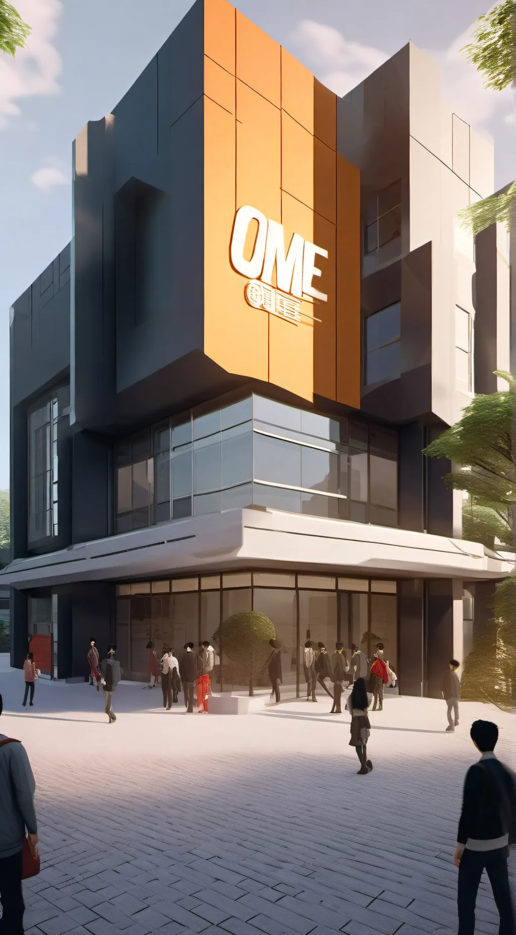 ai character: OME KPOP ACADEMY  background