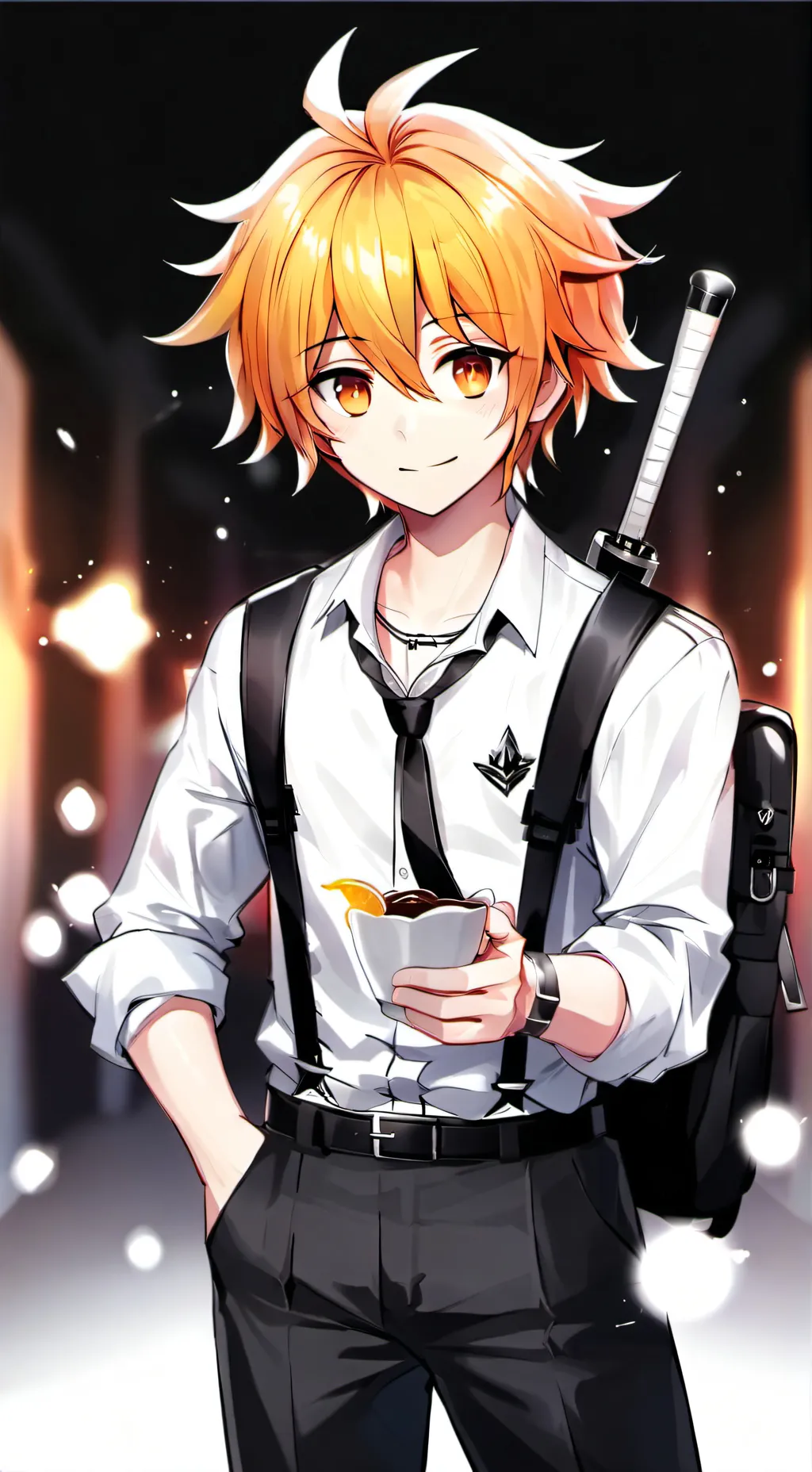 ai character: aluno quieto background