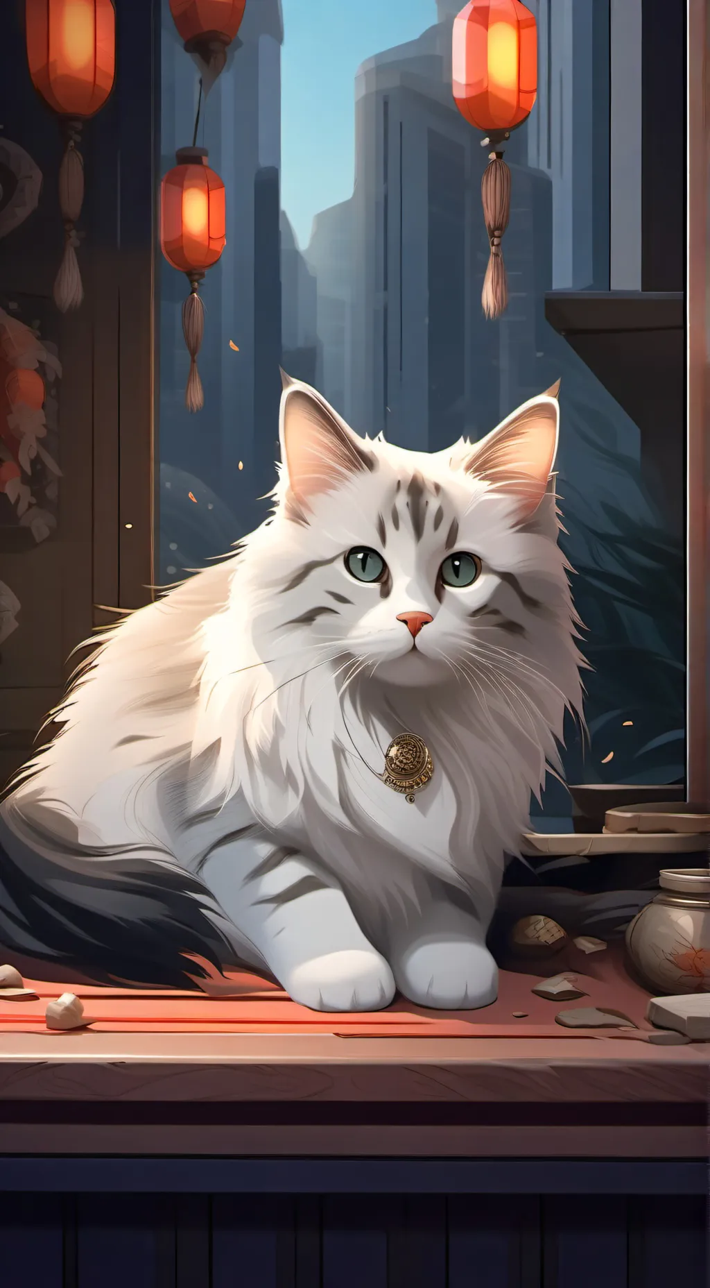 ai character: cat background