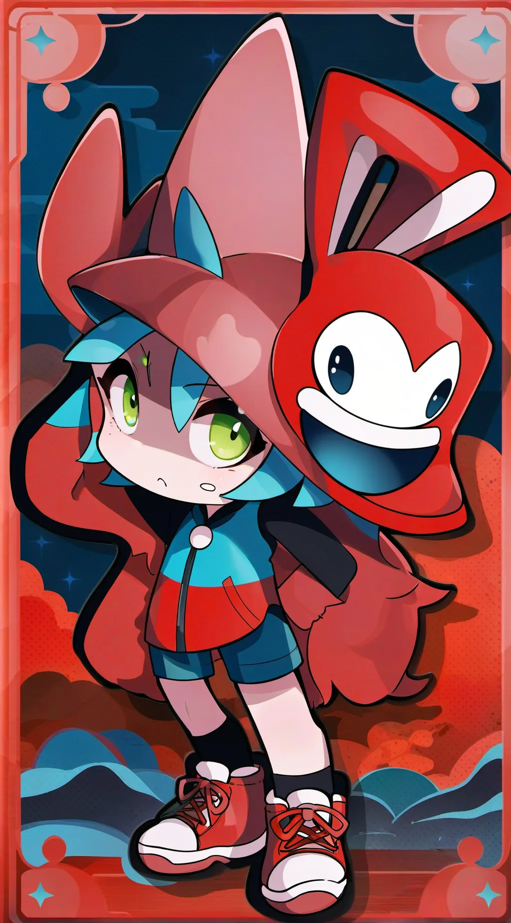 ai character: yo mha x Peppa pig background