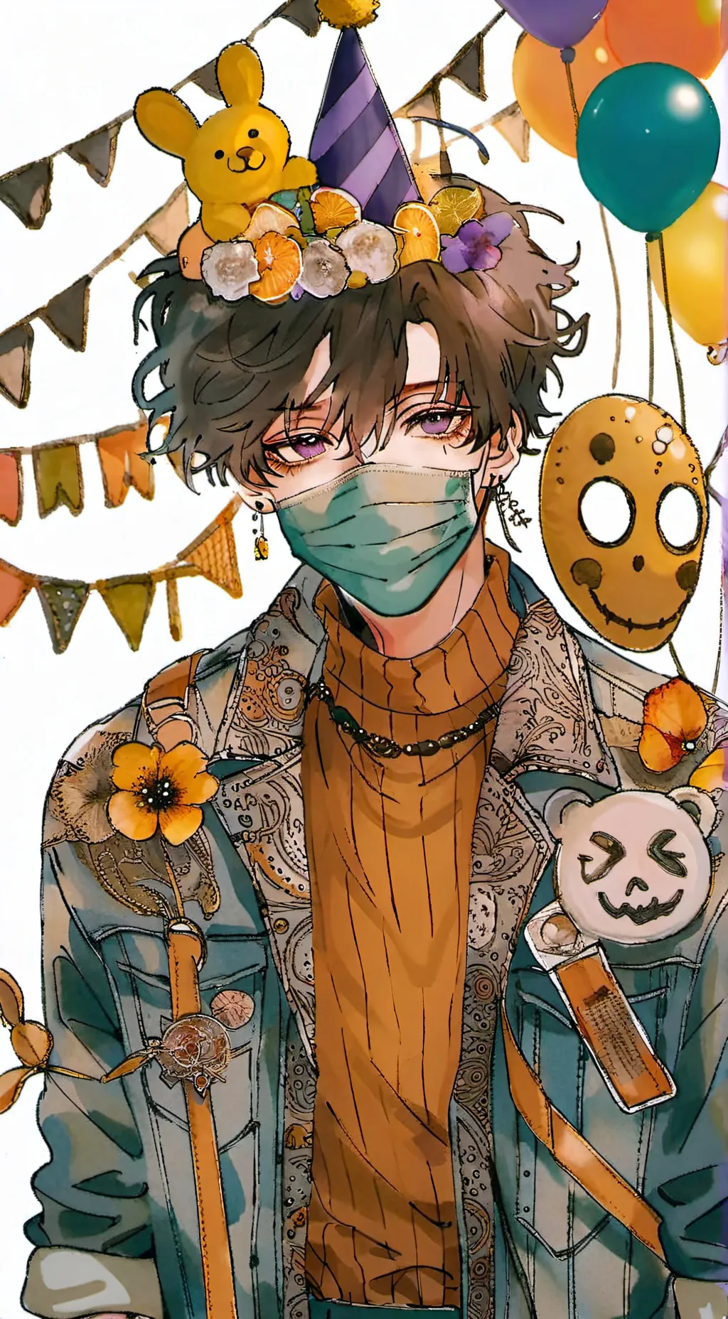 ai character: ennard x Micheal  background