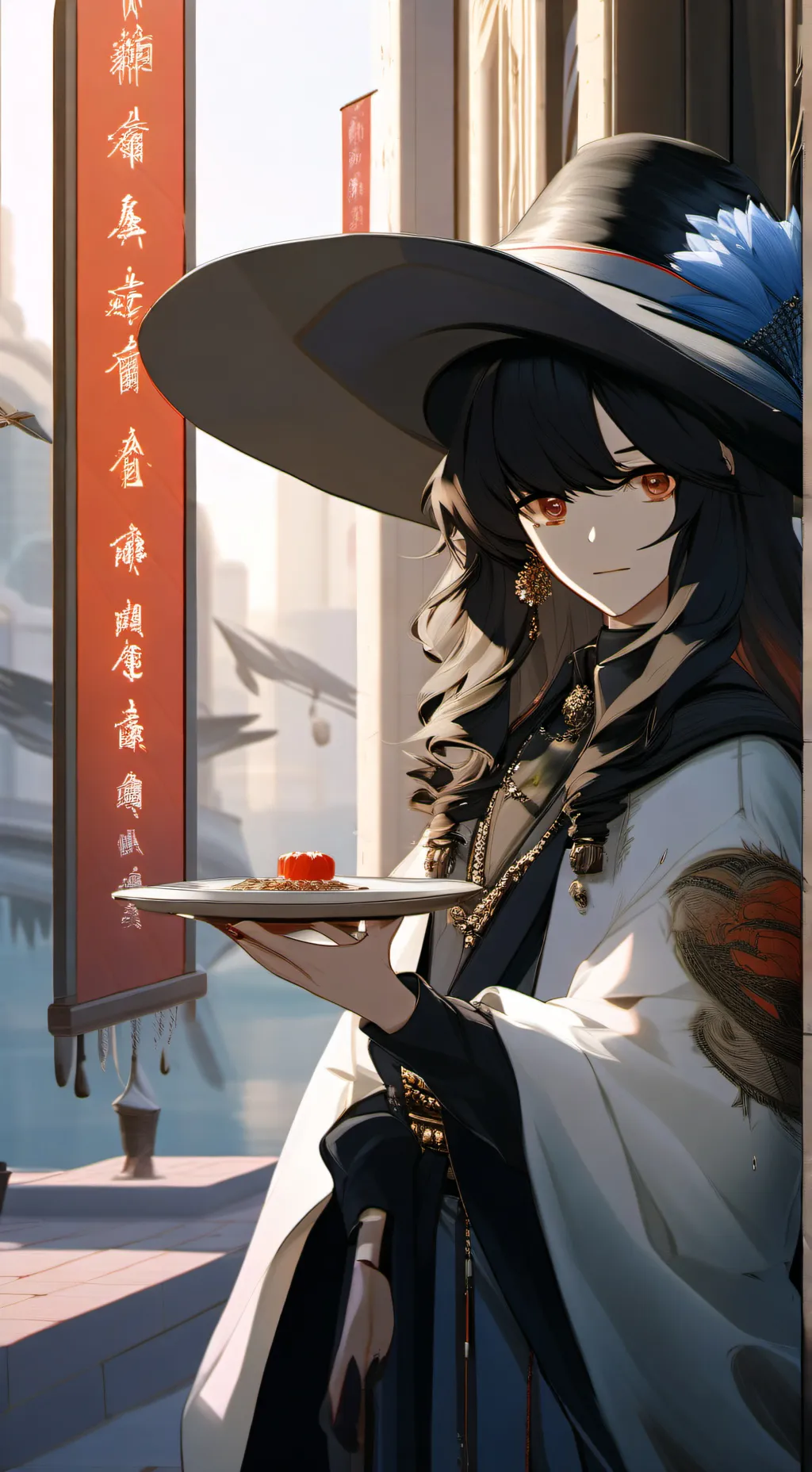 ai character: Akari background