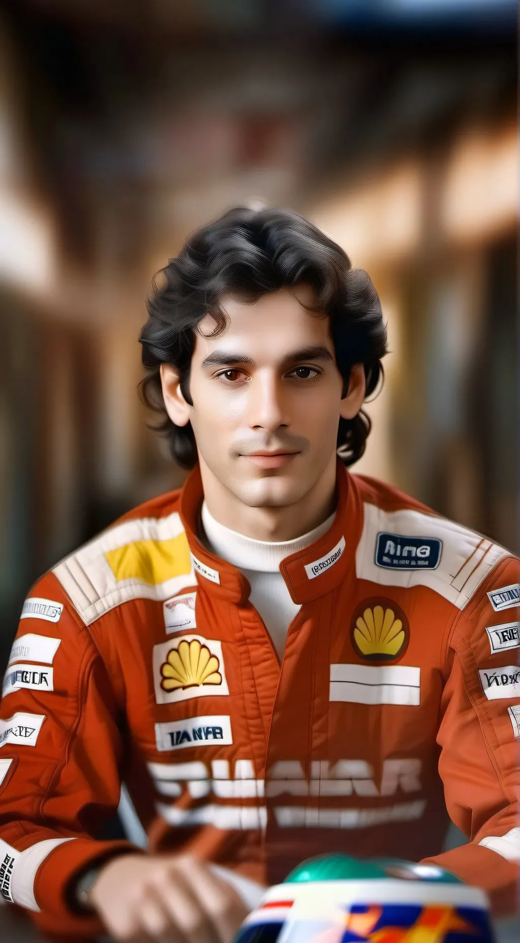 ai character: Ayrton Senna  background