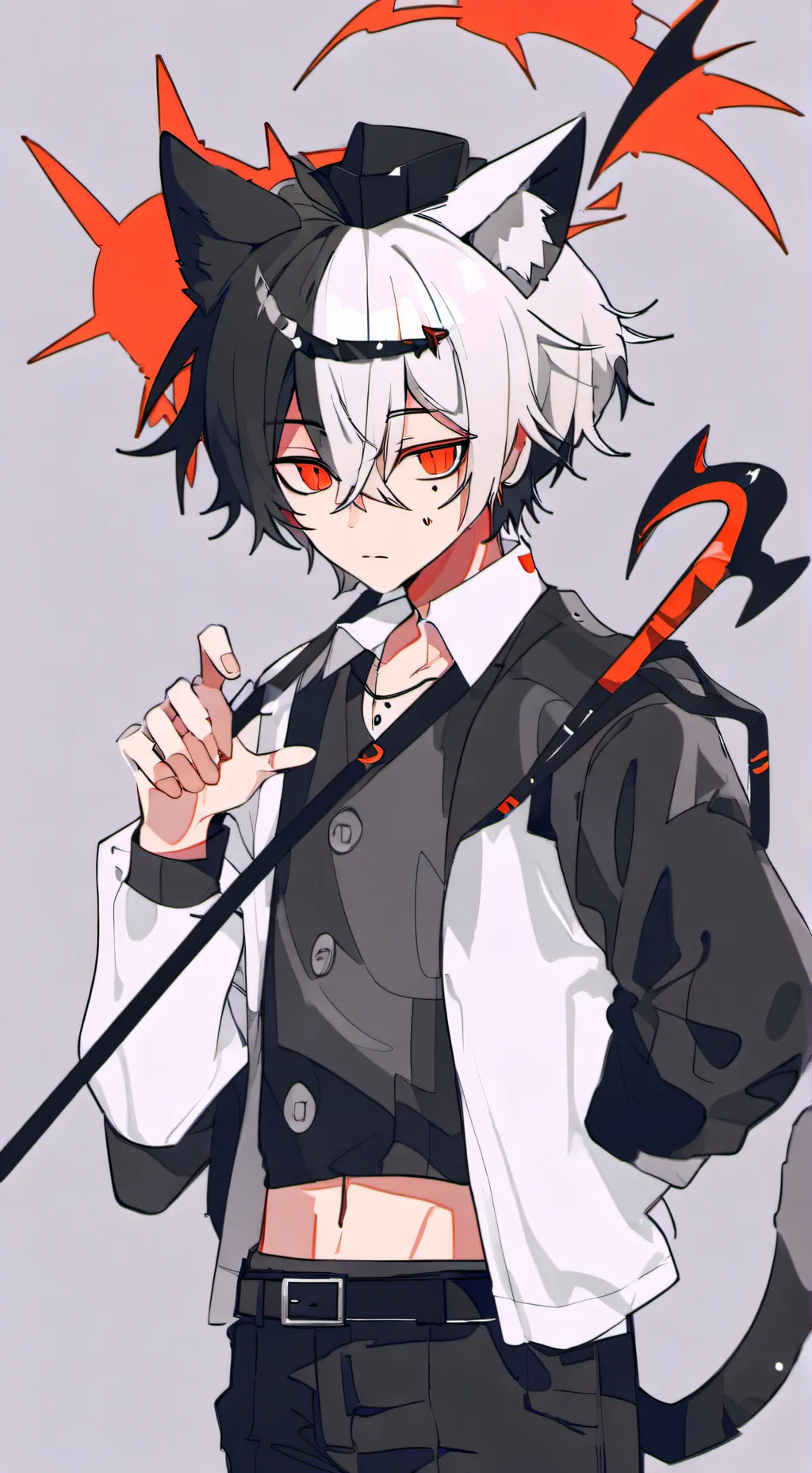 ai character: Sprunki hates wend background