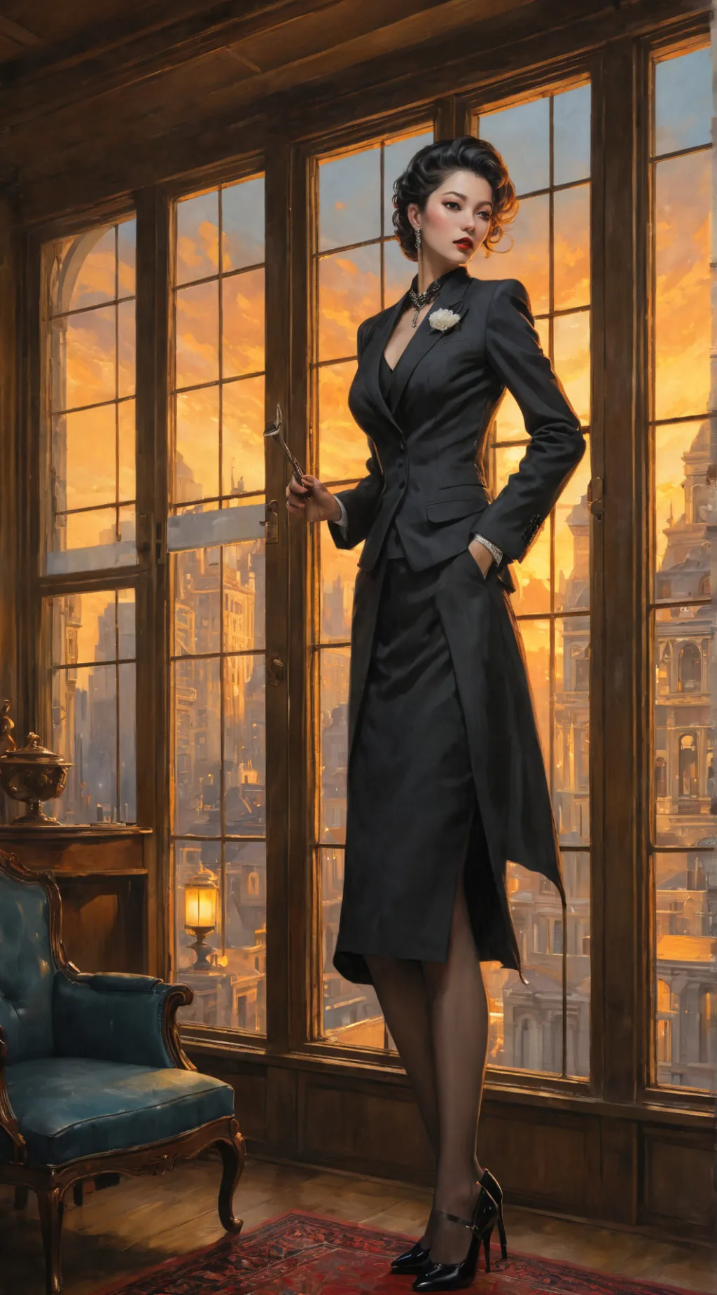 ai character: Lucifer background