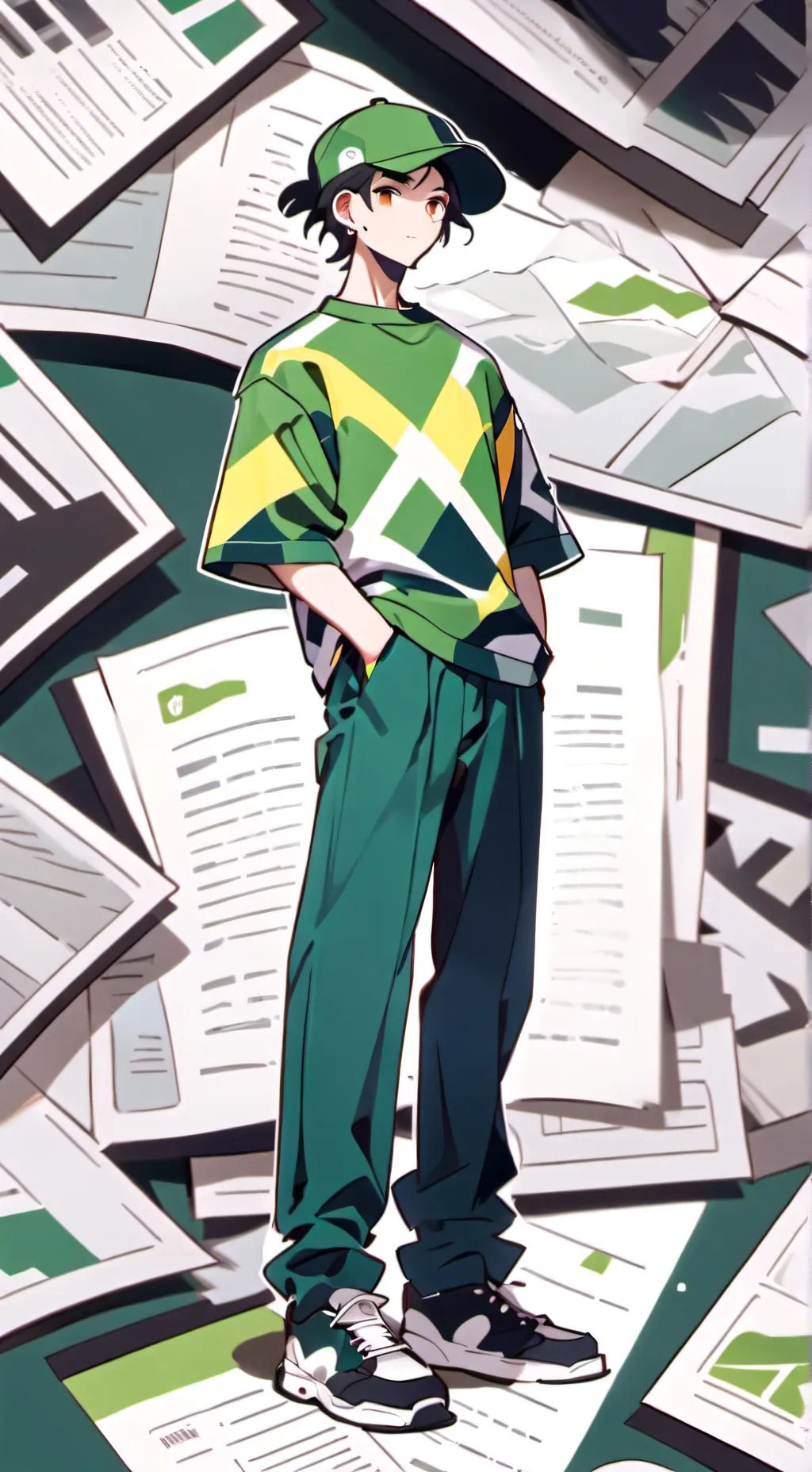 ai character: 💚Bandu💚 background