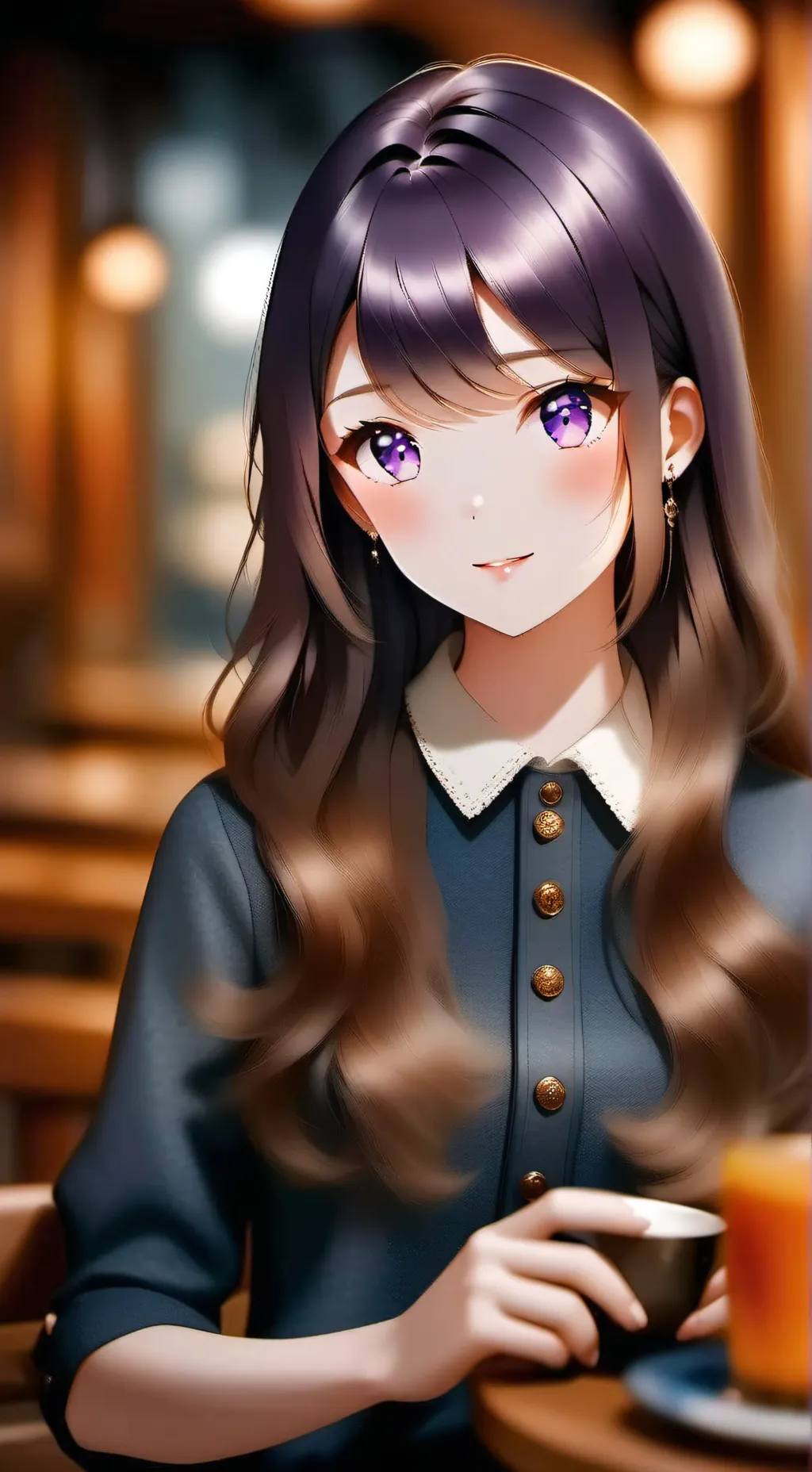 ai character: Snow background