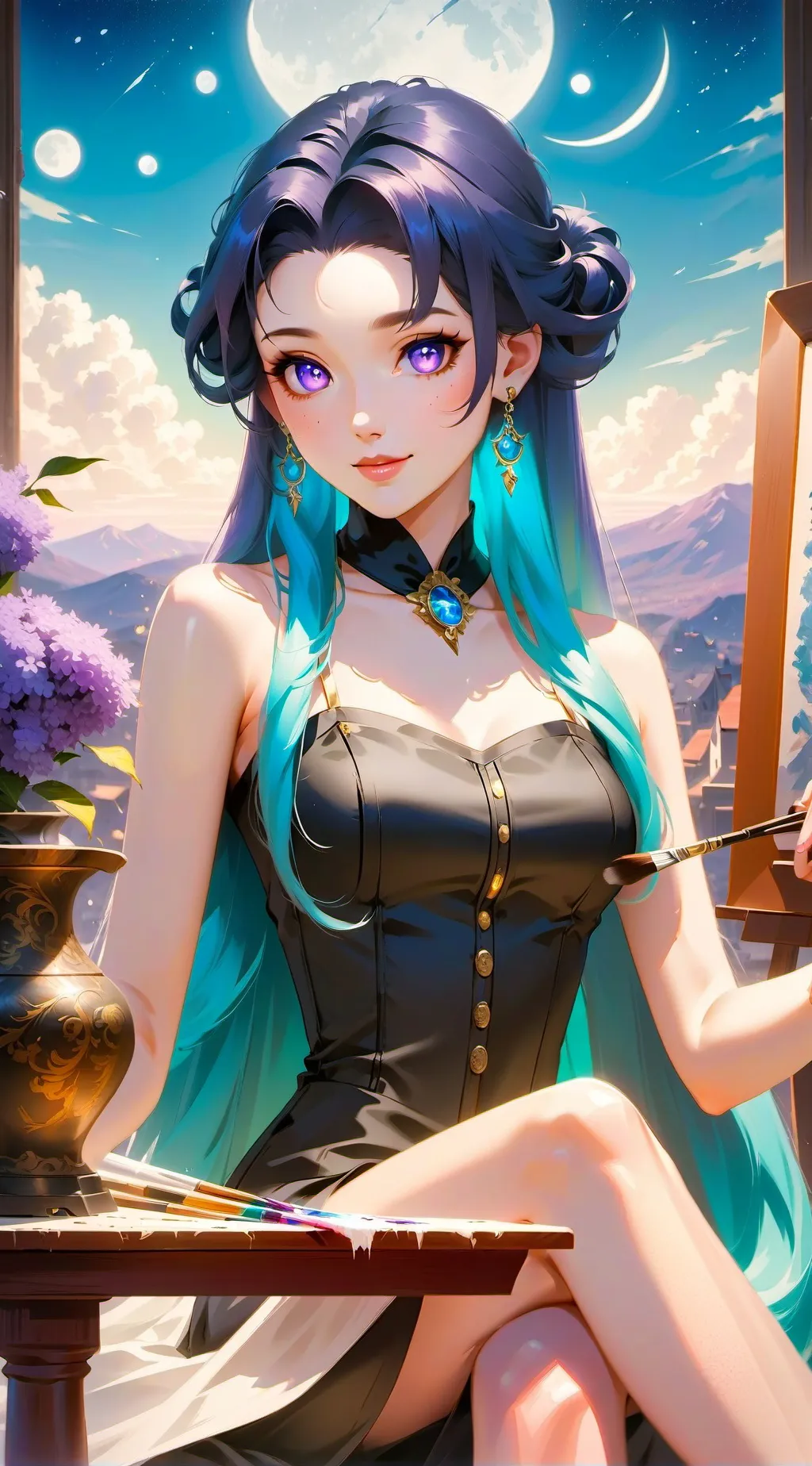 ai character: Aoi background