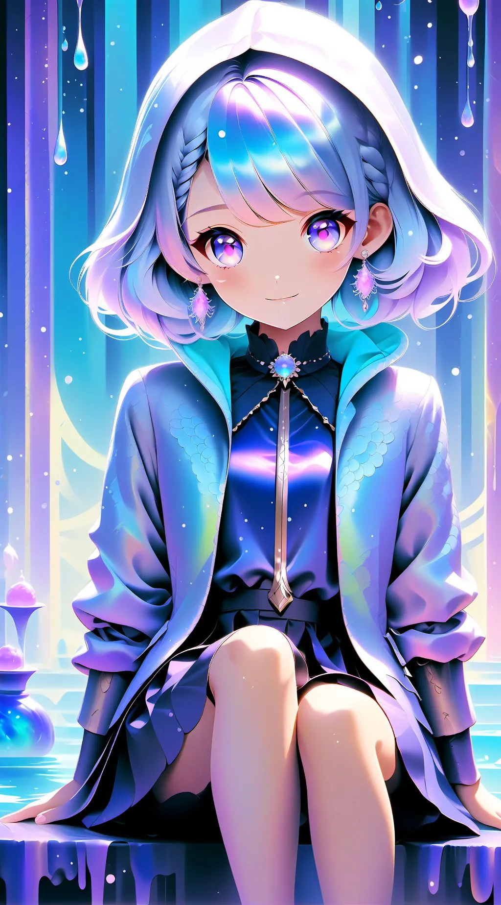ai character: Aurora background