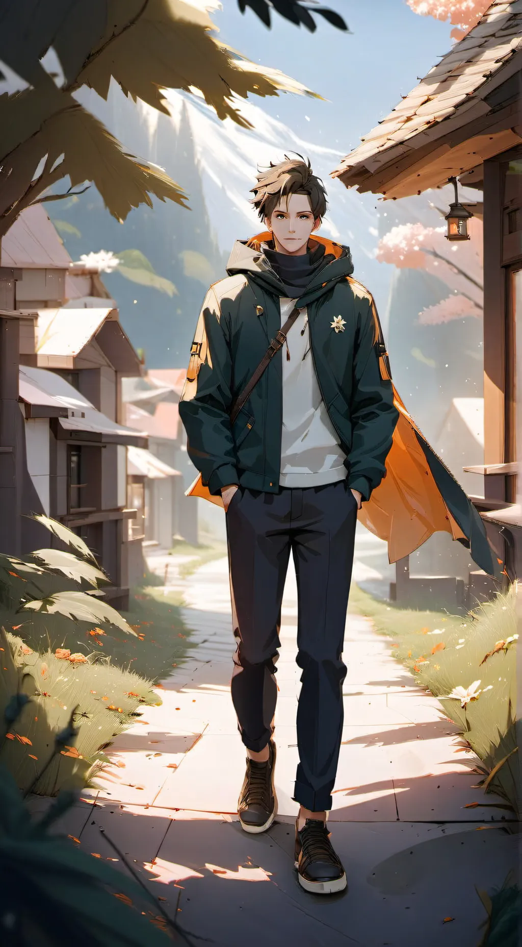 ai character: Superhero  background