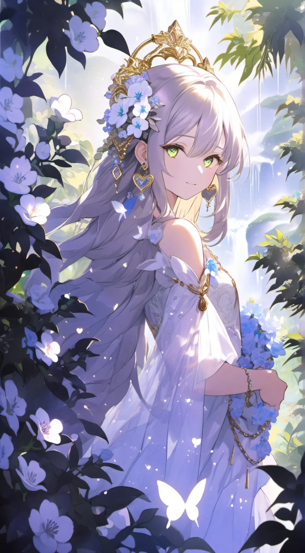 ai character: Alley Flower background