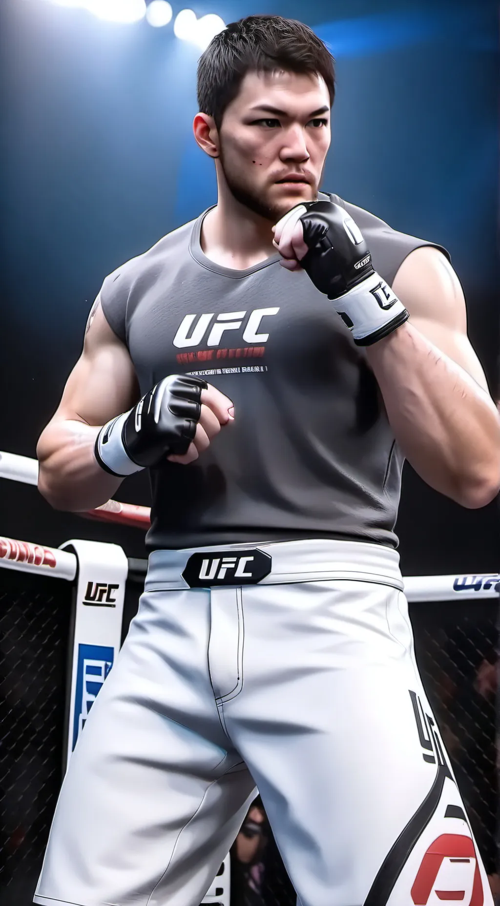 ai character: UFC champion  background