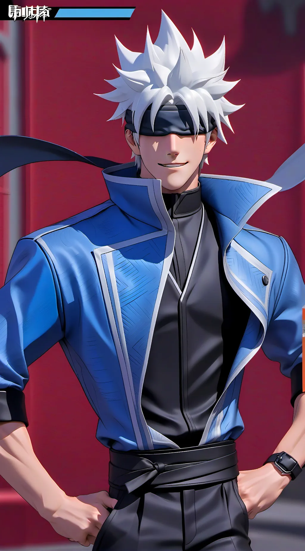 ai character: Gojo Satoru background